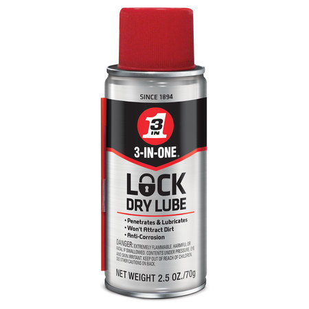Wd-40 WD40 120077 3 In 1 Dry Lock Lube - 2.5 oz. Spray 120077